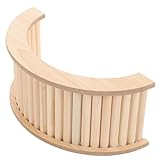 KOMBIUDA Holzbrücke Kleintier Kletterleiter Robust Gebissen Sicher Glatt für Hamster Chinchilla Meerschweinchen Langlebig Käfigdekoration