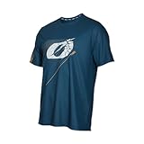 O'NEAL Mountainbike Shirt MTB DH Downhill FR Freeride I Fahrrad Trikots Herren Damen I Vault Jersey atmungsaktiv, schnelltrocknend I Radtrikot Kurzarm I Blau/Gold I Größe XL