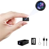 Mini Kamera - 64GB Mini-Kamera - 1080P HD Kleine Kamera, Ein-Knopf-Bedienung, Kontinuierliche und Bewegungserkennung Aufzeichnung, Überwachungskamera für Drinnen/Draußen (Kein WiFi, Enthält TF-Karte)