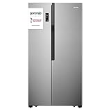 Gorenje NRS 918 EMX/ Side by Side Kühl-Gefrierkombination / NoFrostPlus / Inverter-Kompressor / FastFreeze / HolidayMode / 178,6 cm / 185 l Gefrierteil/ 334 l Kühlteil/ 309 kWh Jahr, Edelstahl- Look