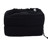 Ästhetische digitale SLR-Tasche aus Samt bietet zuverlässige Wasserbeständigkeit und eine weiche Innenschicht, um Schäden an der Ausrüstung zu verhindern (schwarz)