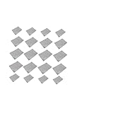 TOGEVAL 25 Stück Teiliges Aluminiumfolie Vakuumversiegelte Lebensmittelbeutel Dreiseitig Versiegelt Korrosionsbeständig Reißfest und Auslaufsicher für Nüsse Kaffee Kräuter und