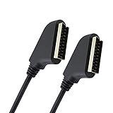 Oehlbach Easy Connect SE2000 - hochwertiges Scart-Kabel mit voller Beschaltung und 2-Fach Schirmung - 1,50 m schwarz