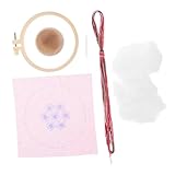 Lurrose 1 Satz Stickmaterialpaket Bequemes Nadelkissen Stickerei-nadelkissen Verschleißfester Nähnadelhalter Pin -kissen Stickset Anfänger Kleiner Nähnadelhalter Nähzubehör Plastik Rot