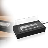 YZNAHRE Rechteck Feuerschale Moderne, Mini-Tischfeuer zur Dekoration drinnen & draußen