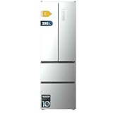 Cecotec Amerikanischer Kühlschrank mit französischer Tür, 395 l, Total No Frost Bolero CoolMarket Combi F2D 395 Edelstahl E. Höhe 201 cm und 59,5 cm Breite Max Inside, mit VIP-Tech, Cool Matrix