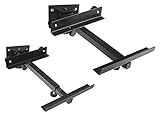 Drall 2 Stück (1 Paar) Lautsprecher Wandhalter - bis 15 kg belastbar - Lautsprecherhalter für HiFi Heimkino Boxen - neigbar schwenkbar kippbar - Wandmontage Befestigung schwarz Modell: BH2B