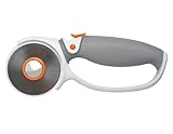 Fiskars Titan-Rollmesser, Ø 60 mm, Für Rechts- und Linkshänder, Orange/Weiß/Grau, 1004753