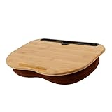 ROBLUX Laptop-Ständer aus Holz, Knietablett mit Kissen, 38 x 28 cm, für Schreibtisch oder Bett