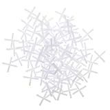 SAFIGLE 10000 Stück Fliesenkreuze aus Langlebigem PE Fliesenabstandshalter für Präzise Fliesenspaltverteilung Boden Wandkeramik Fliesenpositionierung Fugenkreuze für Fliesenleger und