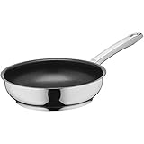 Silit Calabria Bratpfanne Induktion 20 cm, Edelstahl beschichtet, Edelstahlgriff, backofenfest, für schonendes Braten