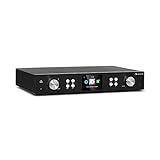auna iTuner 320 ME - digitaler HiFi-Tuner, Bluetooth, Spotify Connect, App-Bedienung, WLAN, SmartRadio: Internetradio/DAB+ / UKW, DLNA & UPnP, USB, Netzwerk-Mediaplayer, schwarz