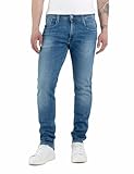 Replay Herren Jeans Anbass Slim-Fit mit Comfort Stretch, Medium Blue 009 (Blau), 33W / 34L