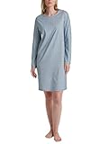 CALIDA Ornament Nights Nightshirt Blue Cotton, Grösse 44-46