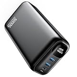 PIFFA Tragbares Ladegerät, Powerbank, 50.000 mAh, 22,5 W, schnelles Aufladen, tragbares Handy-Ladegerät, USB-C PQ3.0 QC4.0, LED-Display, Akku für iPhone 17/16/15 Pro, Samsung Google, für Reisen