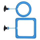 Xiuganpo Aquarium-Futterring, Hält das Wasser Sauber, Schwimmender Futterkreis für Aquarien Zum Füttern von Flockenfutter