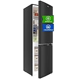 CHIQ Kühlschrank mit Gefrierfach 157L, Kühl-Gefrierkombination leise, Low-frost, 144 cm Hoch, 47 cm Breit, Kühlkapazität: 109L | Gefrierkapazität: 48L, for Eigentumswohnungen FBM157L42
