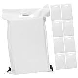 Holibanna 100 Stück Dicke Versandtaschen für Kleidung mit Stabilem Reißfestem Material und Selbstklebendem Verschluss Weiße Faltentaschen für Kleine Unternehmen und Sicheren Warentransport