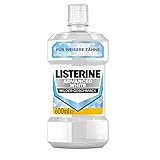 LISTERINE Advanced White milder Geschmack (600 ml), Mundspülung zur Entfernung hartnäckiger Zahnverfärbungen, für weißere Zähne in nur 1 Woche