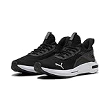 Puma Unisex Softride Enzo 5 Hype Road Running Shoe, Puma Schwarz Puma Weiß Puma Silber, 43 EU