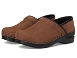 Sanita Professioneller Damen-Clog aus geöltem Nubuk, Schokolade, 6.5-7