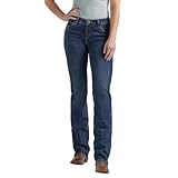 Wrangler Damen Willow Mid Rise Performance Waist Boot Cut Ultimate Reitjeans, Denim, 24W x 38L
