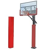 JLXJYS Rote quadratische Stangenpolsterung, passend for 3x3, 5x5, 7x7, 8x8, 12x12, 15x15, 18x18, 20x20, große kleine Stangensäulen, umwickelbare Stangenpolster for Outdoor-Spielplatz-Fitnessstudio(H-