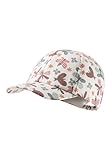 Sterntaler Basecap Schmetterling - Mädchen Schirmmütze aus Flammgarn Jersey mit allover Druck - Sommer Baseball Cap elastisch mit Gummizug - sportive Baby und Kinder Schirmkappe, ecru, Größe 51