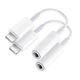 2 Pack Lightning auf Klinke Adapter 【MFi Zertifiziert】 iPhone Aux Adapter Kopfhörer Adapter 3.5mm Audio Kabel Konverter 3,5‑mm-Kopfhöreranschluss Adapter für iPhone 14/13/12/11/X/XS/XS Max/XR/8/7