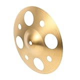 Toddmomy Legierungsbecken mit Loch Perforiertes Fingerbecken für Erwachsene und Verbesserte Klangprojektion Ergonomisch für Bühnenauftritte und Dynamische Musikperformance