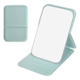 Reisespiegel,Faltbarer Spiegel mit Kortikale Schale,Taschenspiegel,Schminkspiegel Kinder,Spiegel Klein,Tragbarer Super HD Spiegels,Ultradünn und Langlebig Spiegels,für Zuhause,Reisenutzung (Grün)