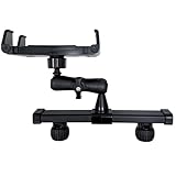 OHLPRO Tablet Halterung Auto Kopfstütze [Kugelgelagerte Arm+Metall Faltklemme] KFZ Tablethalterungen Autohalterung Reise Zubehör Kinder Kompatibel mit Alle 5-13 Zoll iPad Handys Switch Sumsung