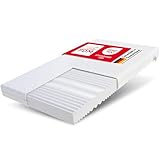 FDM Matratze 180x200 cm Härtegrad H3 H4 Höhe 12 cm Kaltschaummatratze Doppelseitige Rollmatratze HR-Schaum 7 Komfortzonen mit Hypoallergenem Waschbarem Jersey Bezug Oeko-Tex Verdura