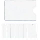 FVWBKBBE 8 Stück Transparente kartenschutz,Kartenschutzhülle für Kreditkarten Ausweis transparent für ihre Geldbörse