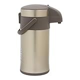 4L Pumpe Aktion Airpot Edelstahl, Kaffee Trinkwasser Maschine Edelstahl Pumpe Vakuum Isolierung Kaffeemaschine mit Pumpenmechanismus, 20 * 37.5cm für Hause Büro Reisen