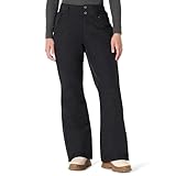 Amazon Essentials Damen Mittelhohe, wasserabweisende, gefütterte Skihose, Schwarz, XXL