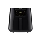Philips 3000er Airfryer XL - Rapid Air Technologie, Frittieren mit bis zu 90% weniger Fett, 1,2 kg Fassungsvermögen, 6,2 l Größe, Touchscreen, Schwarz (HD9270/90)