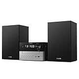 Philips TAM3505M2 Hi Fi Mikromusik-Anlage, Bluetooth-fähig, CD-Player, USB, Auracast FM und DAB-Radio, 85% PCR-Material