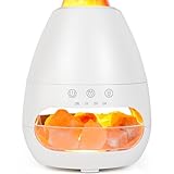 Aroma Diffuser, Glovios 200ML Luftbefeuchter Flamme, Diffuser Ätherische Öle mit Timing-Funktion, Duftlampe für Zuhause Büro Raumduft Yoga, Wasserlose Abschaltautomatik/Geräuscharmer (Weiß)