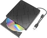 Bluray Laufwerk Extern, Externes Blu Ray Laufwerk USB3.0 Typ-C Externe Blu-ray Laufwerke DVD/BD Player Blu Ray Brenner Extern, Tragbares DVD Recorder Blu Ray Player für PC Laptop Windows 7/8/10/11
