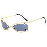 Outdoor-Sonnenbrille Mit Kleinem Rahmen For Damen Und Herren, Outdoor-Urlaub, Party, Dekoration, Sonnenbrille(Gold)