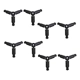 Mikikit 8st Mini-stativ Auto Tragbares Stativ Mini-kamerahalter Handy, Mobiltelefon Zusammenklappbares Kamerastativ Handyhalter Zum Filmen Desktop -Stand Tischplatte Schwanenhals Abs Black