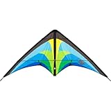 HQ Design - Tyro Arctic, Lenkdrachen Zweileiner Flugdrachen Einsteiger Drachen für Kinder und Erwachsene ab 8 Jahren 56x120cm inkl. 20kp Polyesterschnüre 2x20m auf Winder+Schlaufen 2-5 Bft