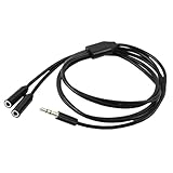2-in-1-Kopfhörer-Splitterkabel, 3,5 mm, 1 Stecker/Buchse auf 2 Buchsen/Stecker, 3,5 mm Share-Adapter für Handy-Player, Kopfhörer