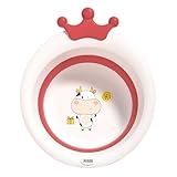 Faltbare BabyWaschbecken,Multifunktions-Waschschüssel baby für Wickeltisch,Tragbarer Faltschüssel,Klappbar Waschwanne Platzsparende,für Camping Küche Hause (Red, 38.5x31cm)