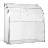 TERRE JARDIN - Gartengewächshaus 4 Jahreszeiten - Überwinterungsgewächshaus 2 x 2 x 1 m - Verstärkte wasserdichte Plane - wetterfest, frostsicher, UV-beständig - Robuste Stahlkonstruktion