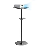 PUTORSEN Beamer Ständer - Multifunktionaler Bodenständer verstellbar Höhe von 70cm bis 120cm, 6KG Kapazität, kompatibel mit Projektoren, Kameras & Laptop für für Zuhause, Büro & Outdoor
