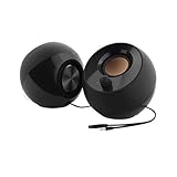 Creative Pebble - 2.0 USB-betriebene Desktop-Lautsprecher (Schwarz)