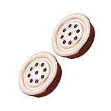 Sosoport 2 Stück Runde Möbellüftungsgitter aus Rostfreier Zinklegierung für Schrank und Kleiderschranktüren Wabenförmige Belüftungsöffnung Farbecht und Montagefreundlich