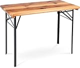 Stagecaptain BBT-117 Hirschgarten Bierzelttisch 117 cm - Robuster, kurzer Biertisch (117 cm lang) - Lackierte Oberfläche - Zusammenklappbar - Einfach zu verstauen und transportieren